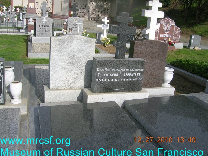 Grave/tombstone of TERENTEFF София Маркиановна