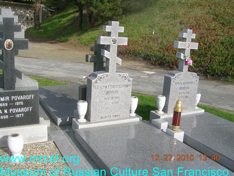 Grave/tombstone of IONOFF Ольга Антоновна