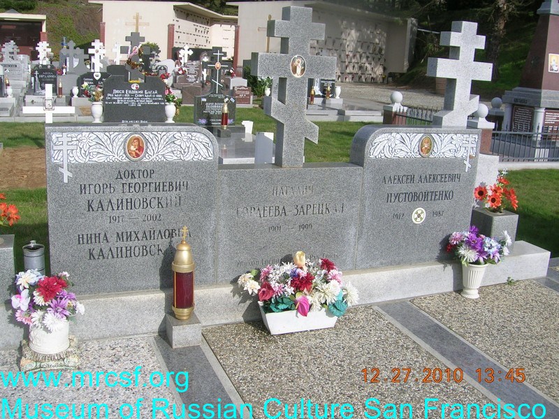 Grave/tombstone of GORDEEFF Наталия