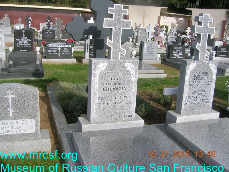 Grave/tombstone of SHIROKIH Нина Павловна