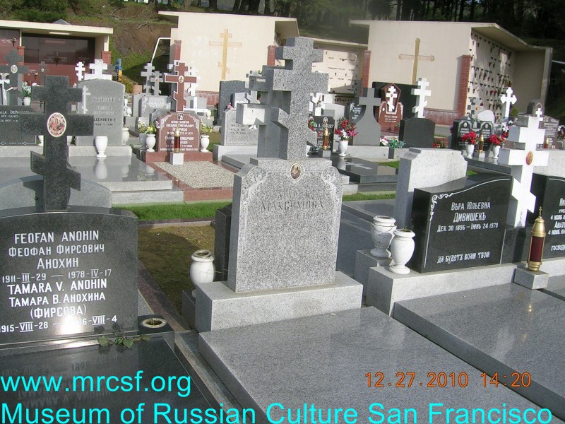 Grave/tombstone of MAXIMOVA Мария