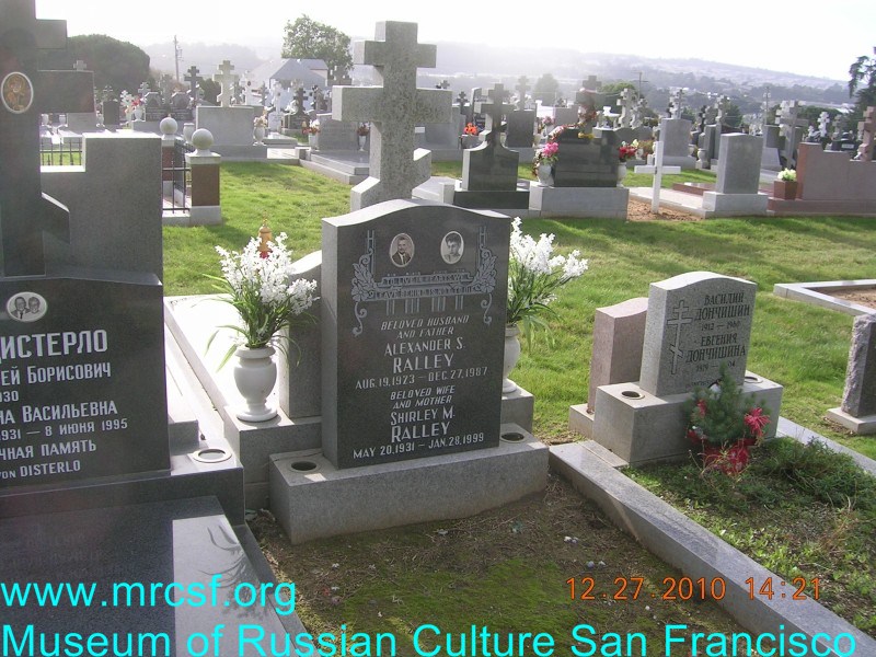 Могила/надгробие РАЛЛЕЙ Shirley M.