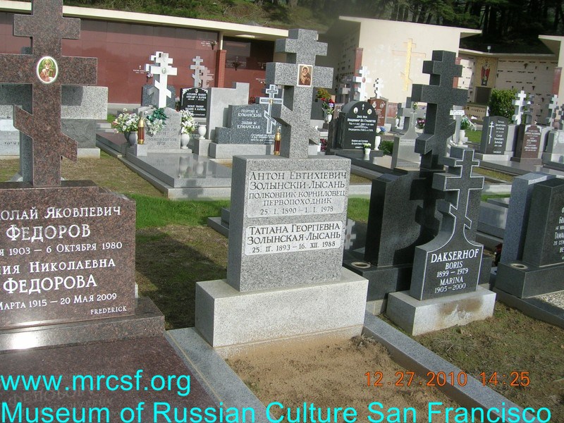 Grave/tombstone of ZOLINSKY Антон Евтихиевич