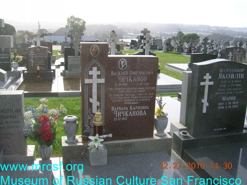 Могила/надгробие ЧИЧКАНОВА Варвара Карповна