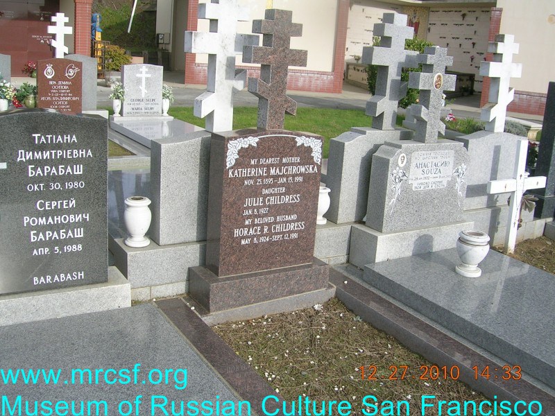 Могила/надгробие МАЩРОВСКА Katherine