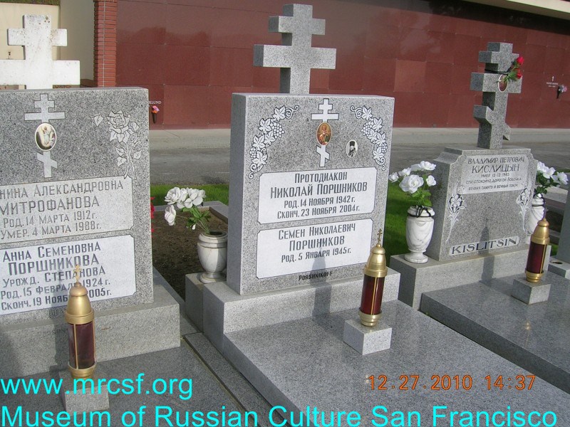 Grave/tombstone of PORSHNIKOFF Семен Николаевич