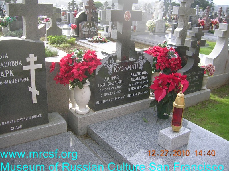 Grave/tombstone of KUZMIN Андрей Григорьевич