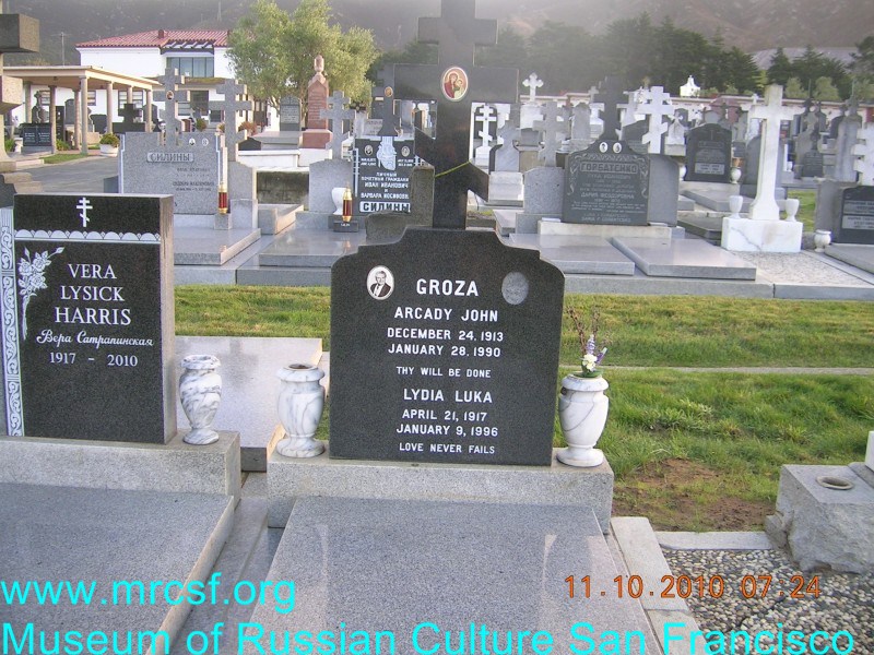 Grave/tombstone of GROZA Лидия Лукинична ( Lydia Luka)