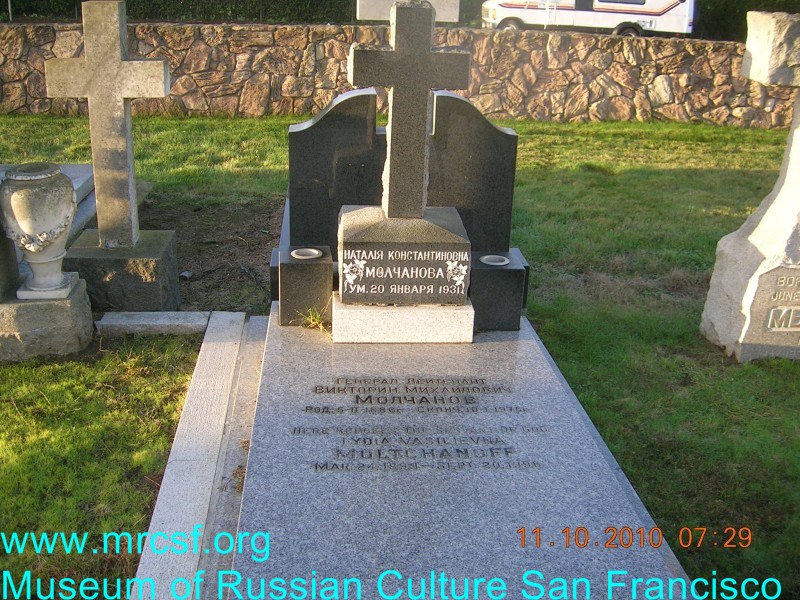 Grave/tombstone of MOLTCHANOFF Викторин Михайлович