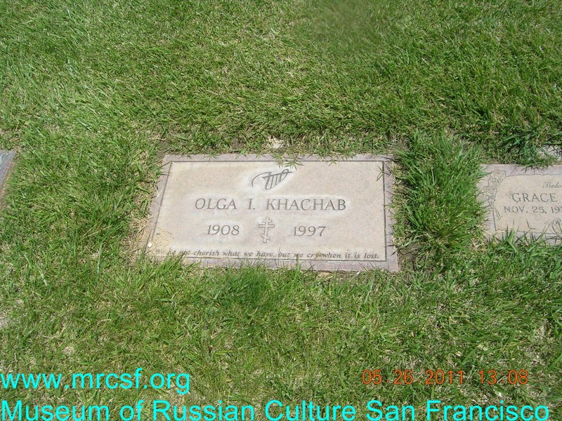 Grave/tombstone of KHACHAB Olga I.