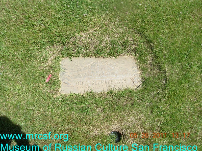 Grave/tombstone of BEZRADETZKY Olga