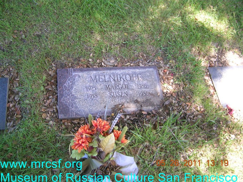 Grave/tombstone of MELNIKOFF Susen