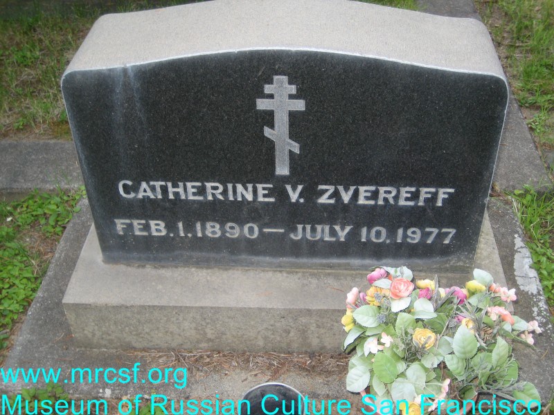 Grave/tombstone of ZVEREFF Catherine V.