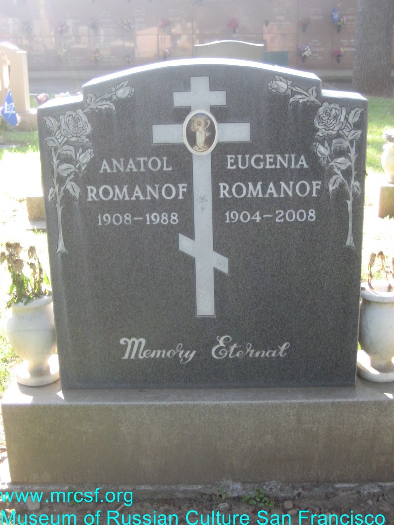 Grave/tombstone of ROMANOF Eugenia