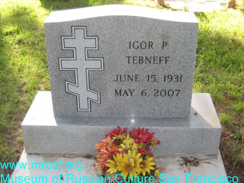 Могила/надгробие ТЕБНЕВ Igor P.