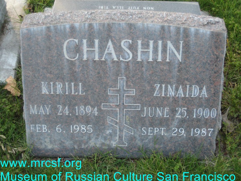 Могила/надгробие ЧАШИН Kirill
