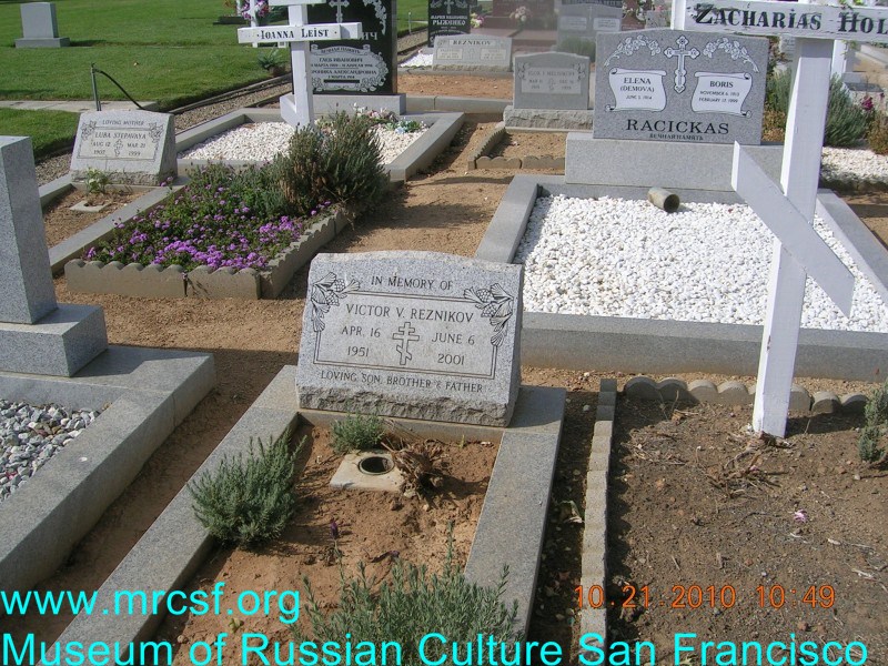 Могила/надгробие РЕЗНИКОВ Victor V.
