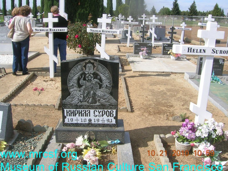 Grave/tombstone of SUROFF Кирилл