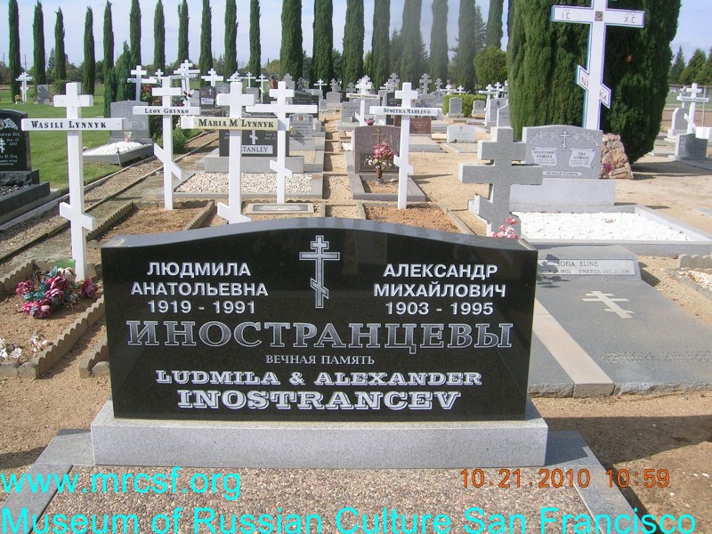 Grave/tombstone of INOSTRANCEV Александр Михайлолвич