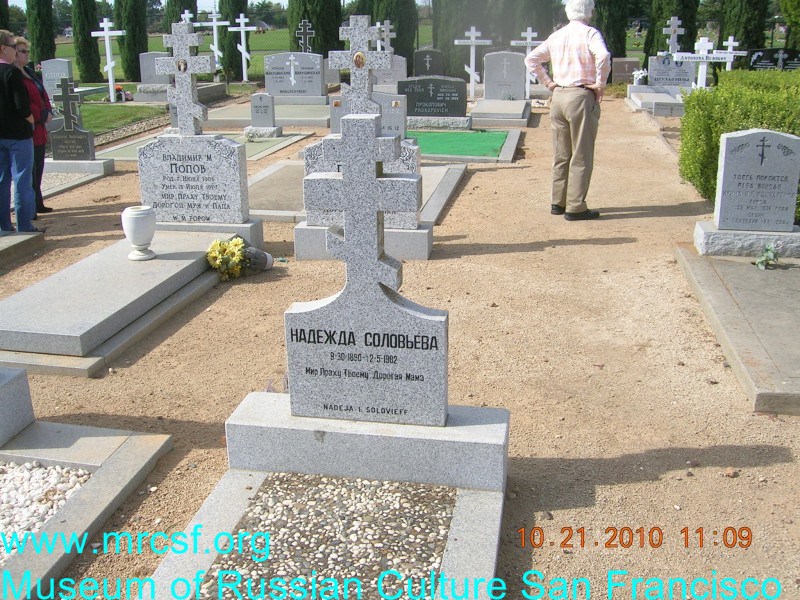Grave/tombstone of SOLOVIEFF Надежда