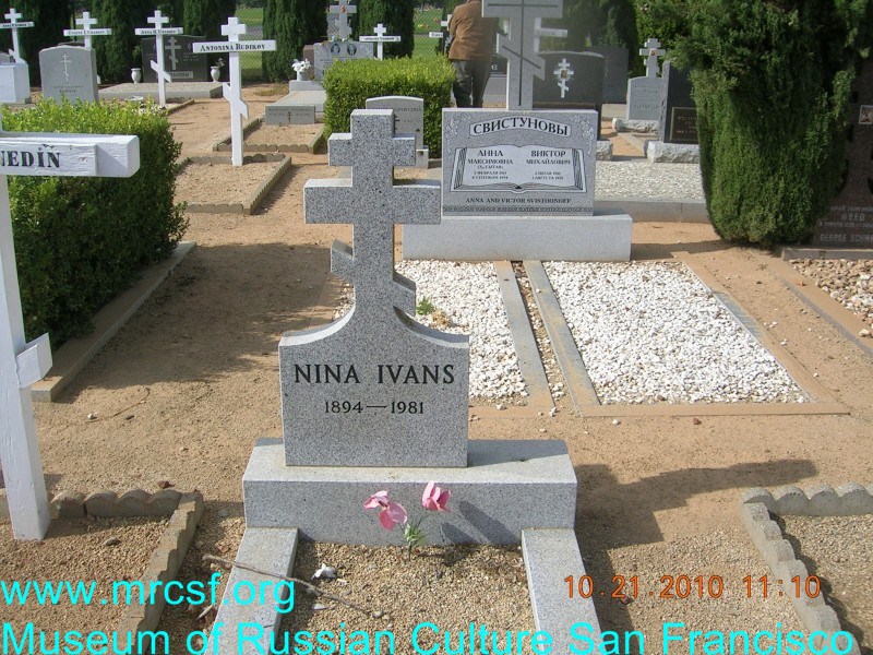 Grave/tombstone of IVANS Nina