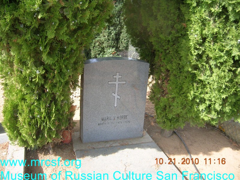 Grave/tombstone of KORBE Maria V.