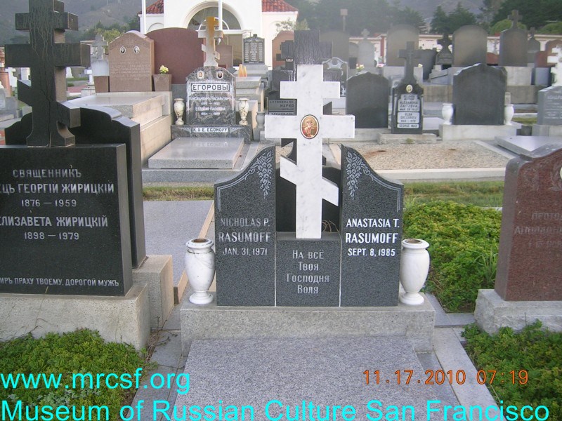 Grave/tombstone of RAZUMOFF Anastasia T.