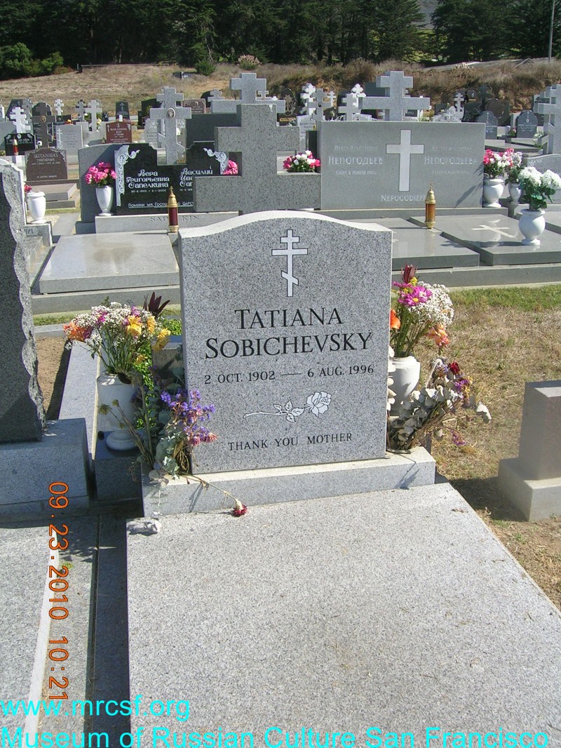 Grave/tombstone of SOBICHEVSKY Tatiana