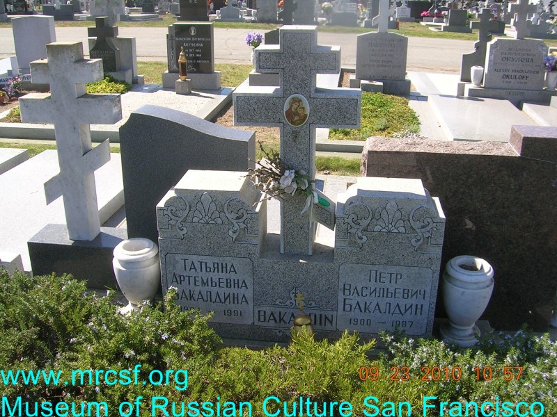 Могила/надгробие БАКАЛДИНА Татиана Артемьевна