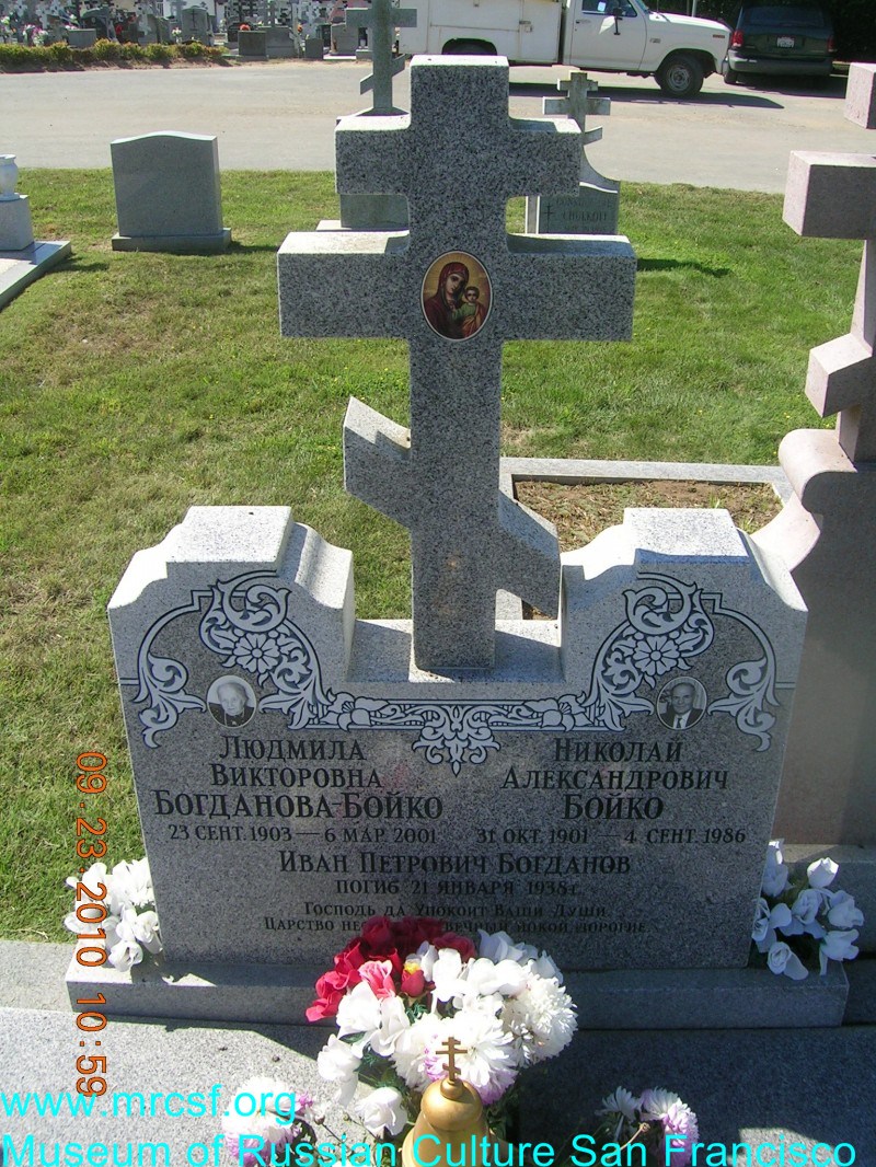 Grave/tombstone of BOGDANOVA Людмила Викторовна