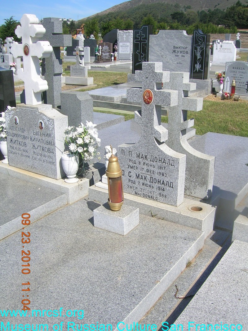 Grave/tombstone of McDONALD П. П.