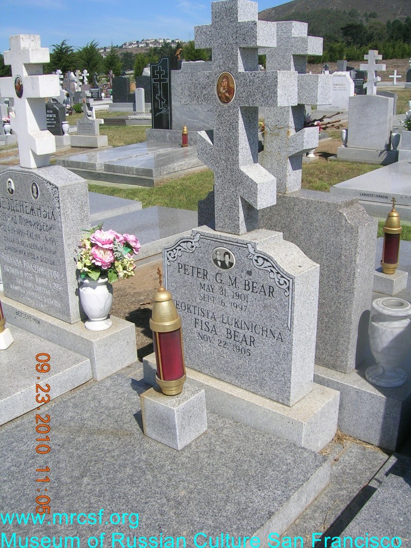 Grave/tombstone of BEAR Feoktrisa    Fish