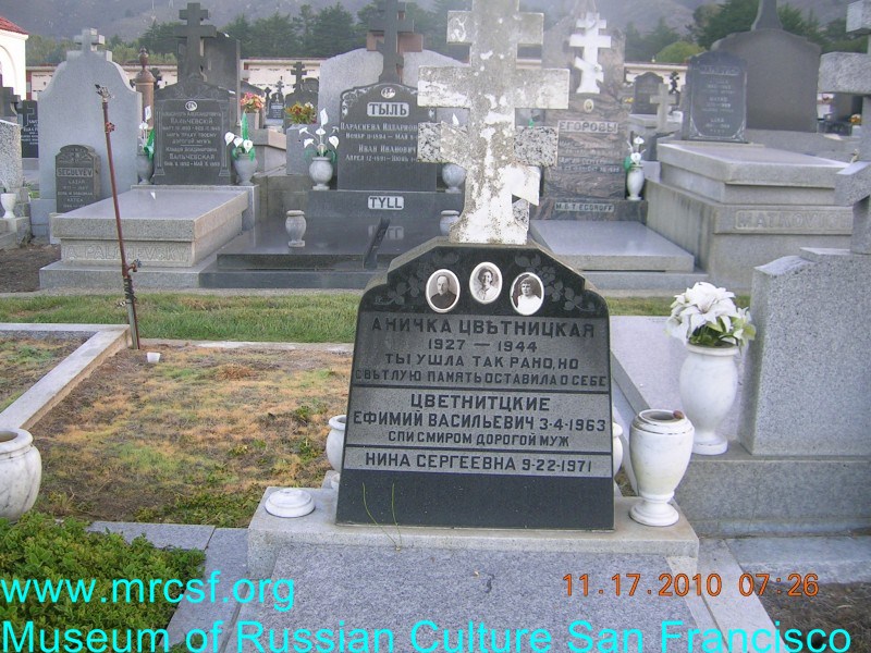 Grave/tombstone of TSVENITSKY Ефимий Васильевич