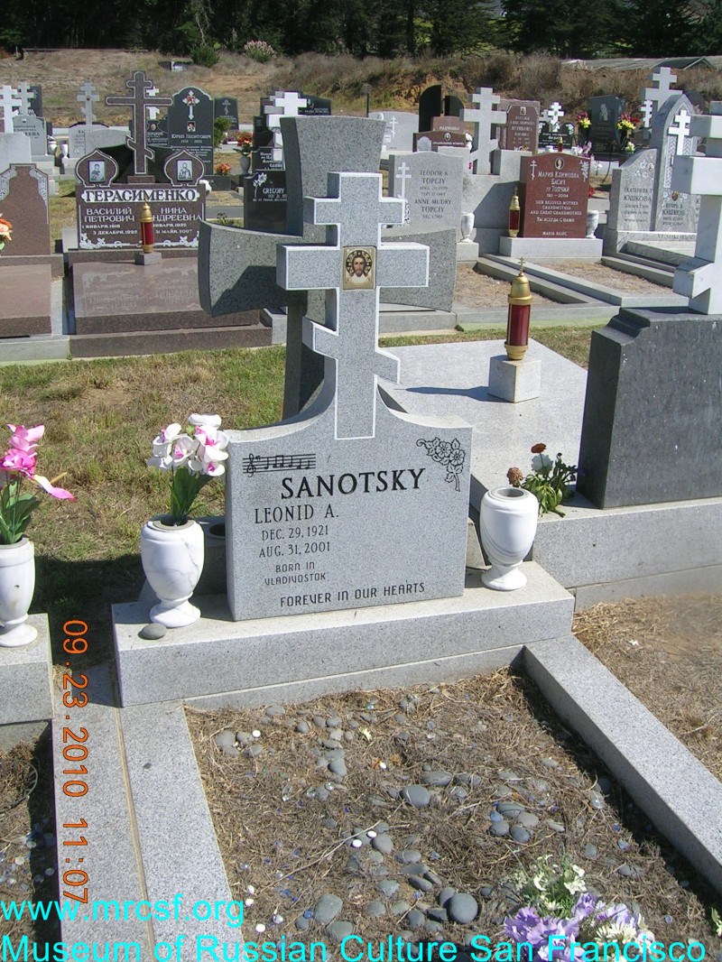 Grave/tombstone of SANOTSKY Leonid A.