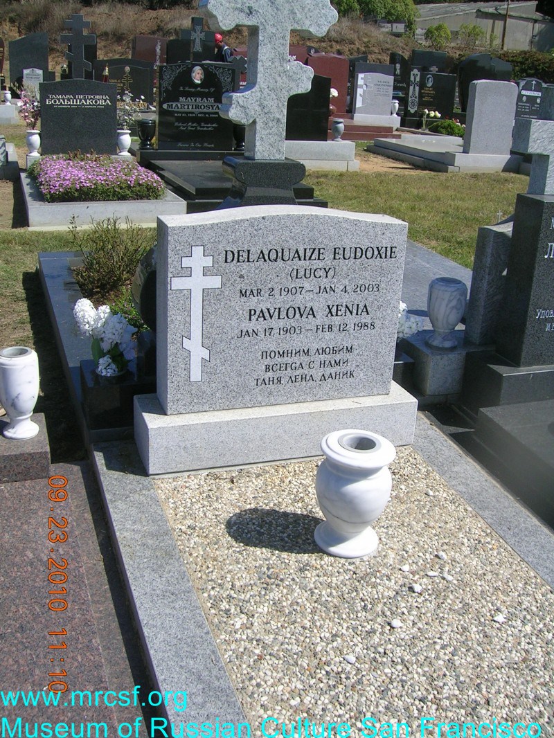 Grave/tombstone of PAVLOFF Ксения, Xenia