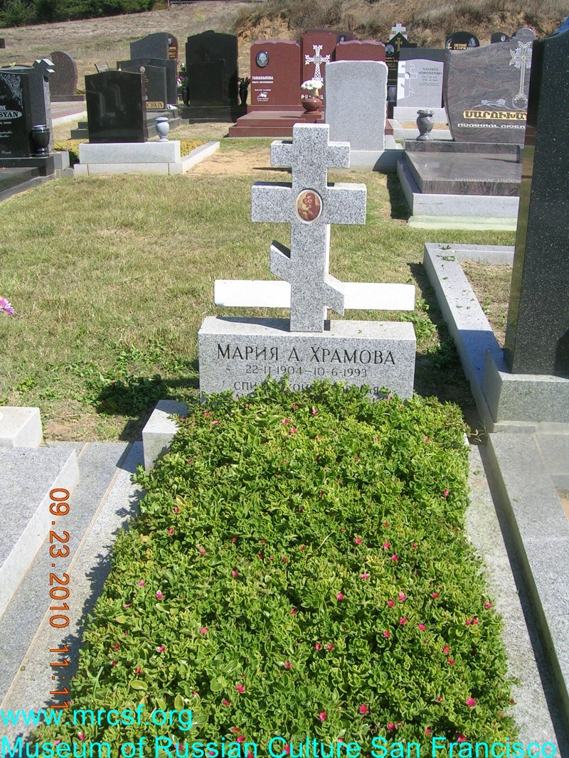 Grave/tombstone of HRAMOFF Мария