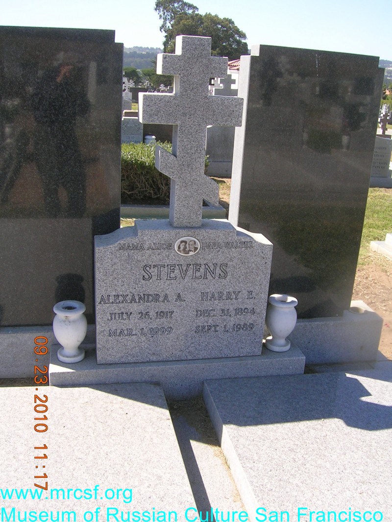 Grave/tombstone of STEVENS Harry E