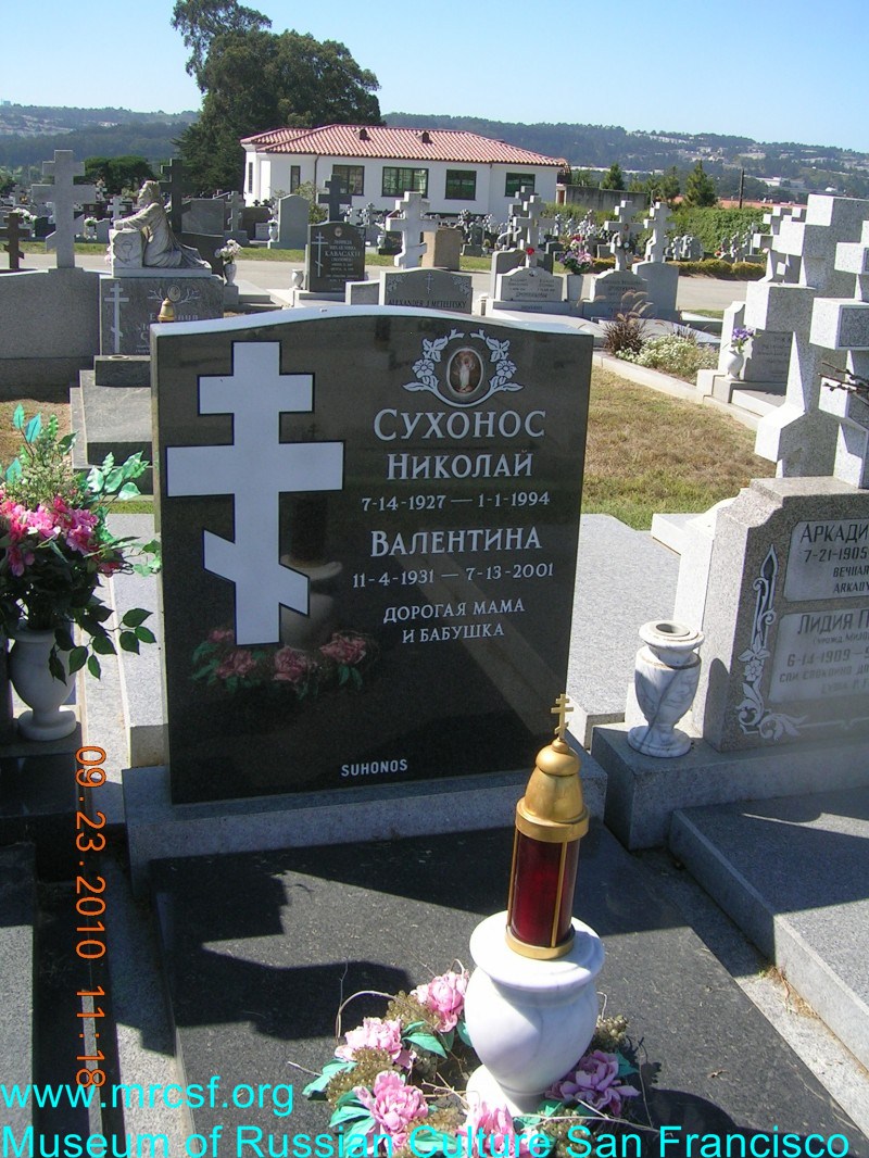 Могила/надгробие СУХОНОС Николай
