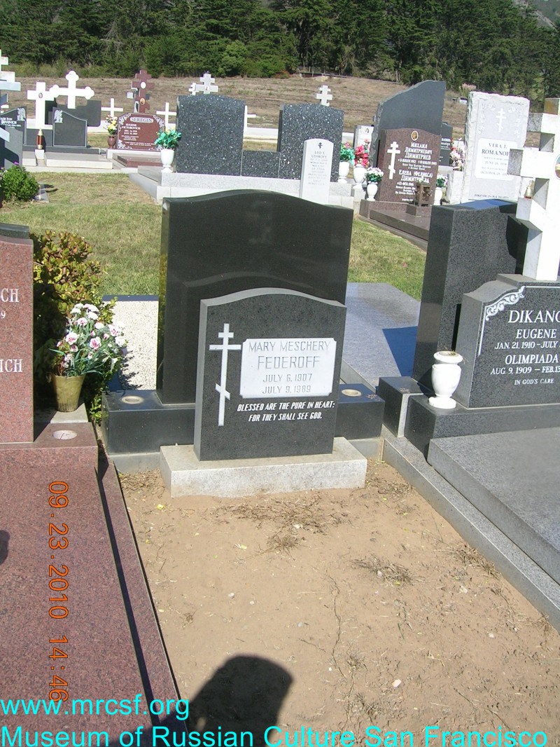 Grave/tombstone of FEDOROFF Mary Meschery