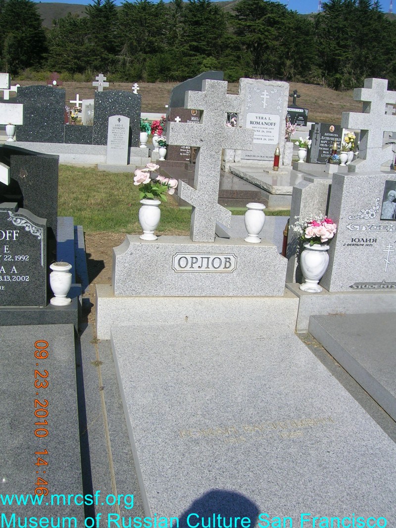 Grave/tombstone of ORLOFF Роман Васильевич