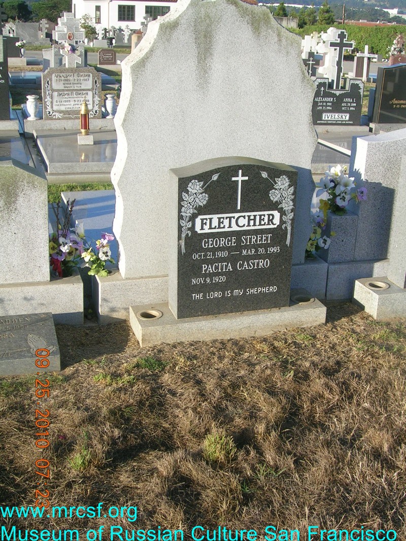 Могила/надгробие ФЛЕТЧЕР Pacita Castro