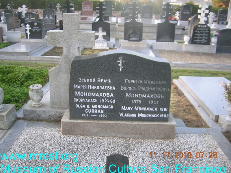 Могила/надгробие КУРРАН Ольга Б.