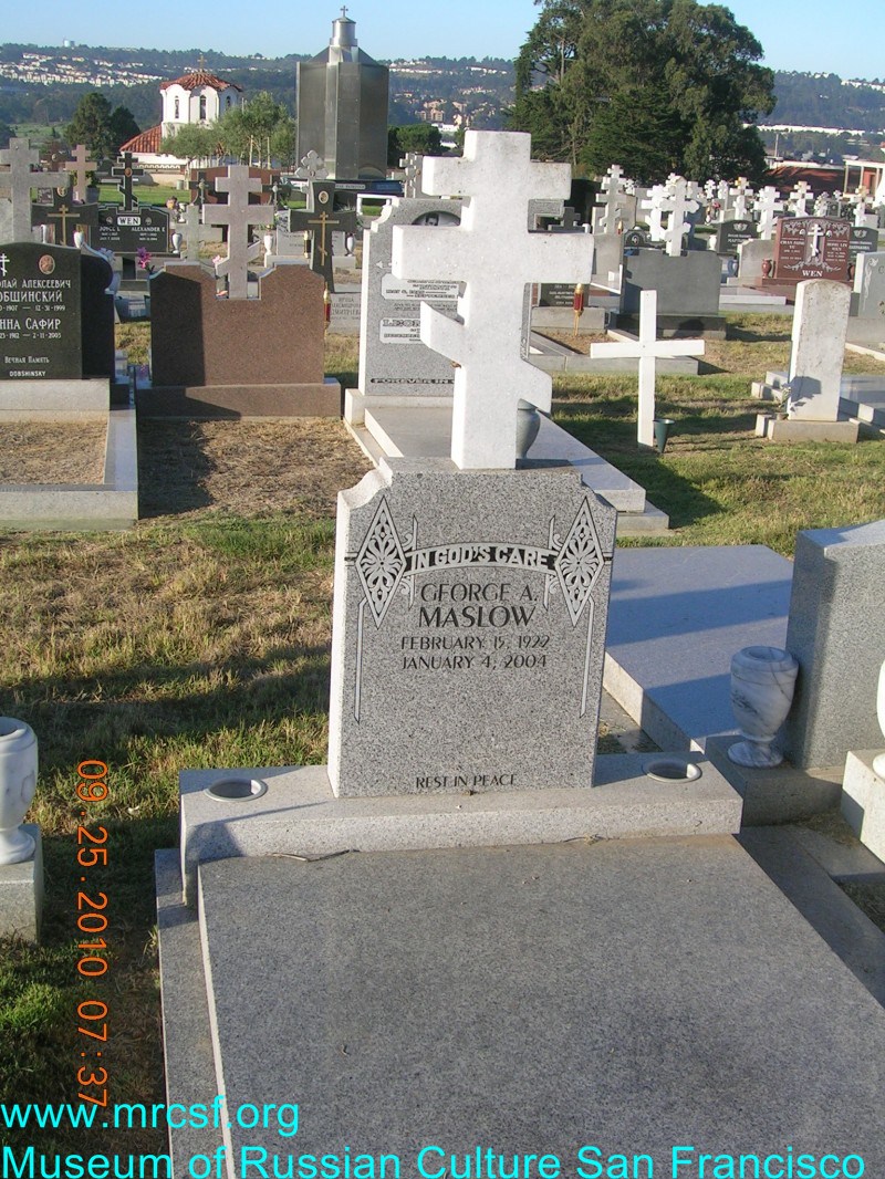 Grave/tombstone of MASLOW George A.