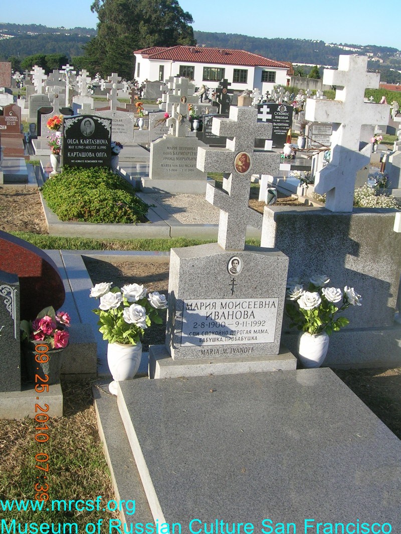 Grave/tombstone of IVANOFF Мария Моисеевна