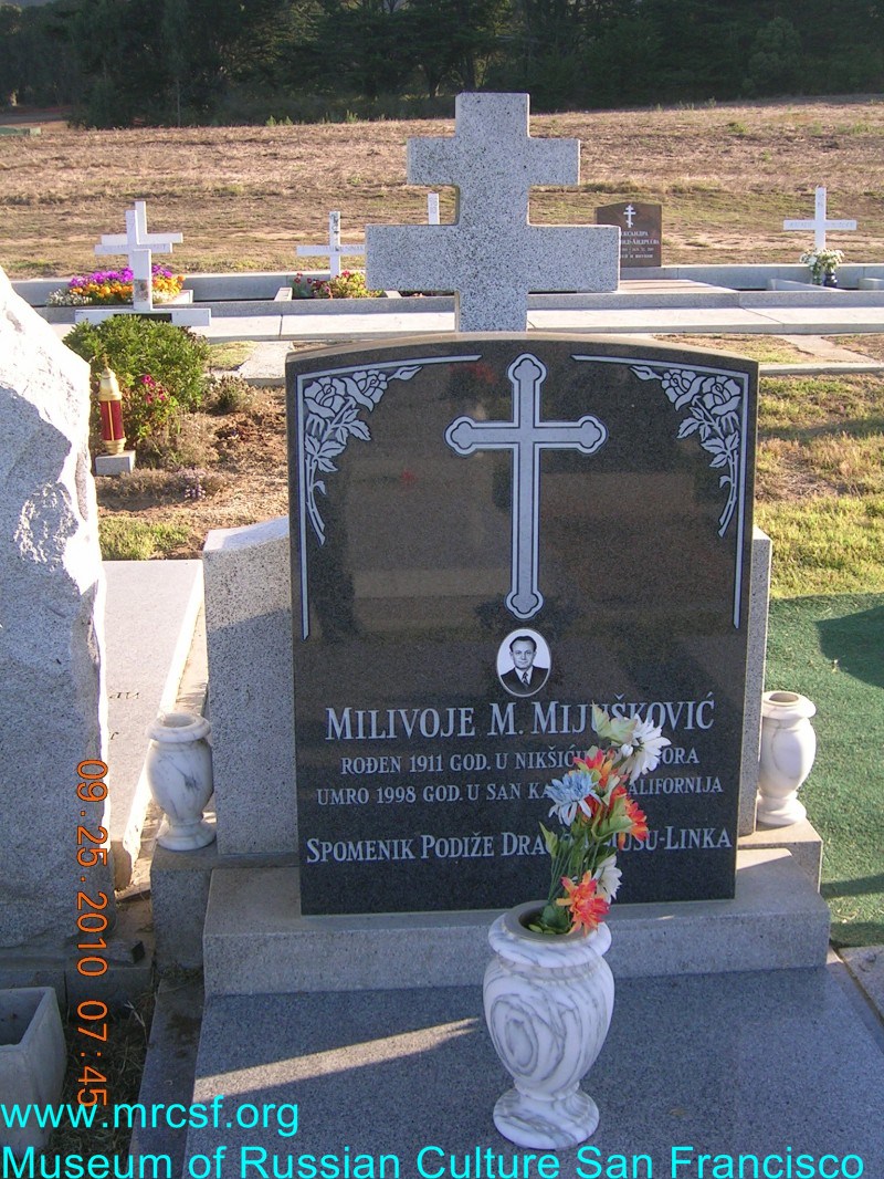 Grave/tombstone of MIJUSKOVIC Milovoje M.