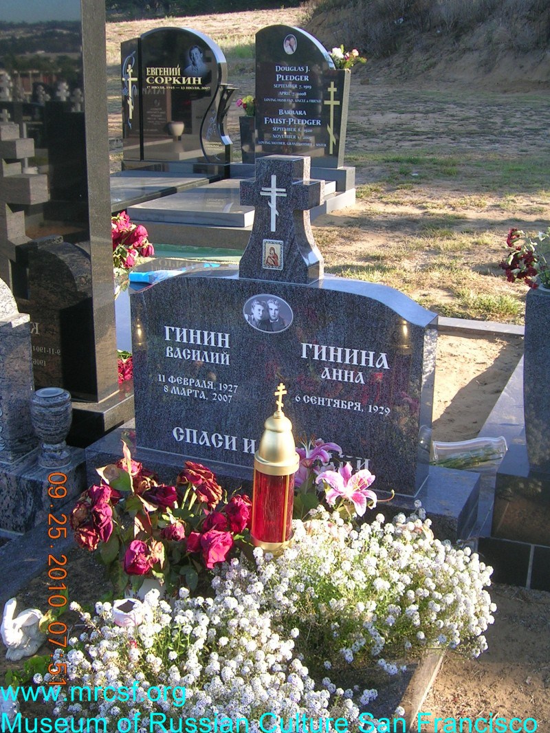 Grave/tombstone of GANIN Анна
