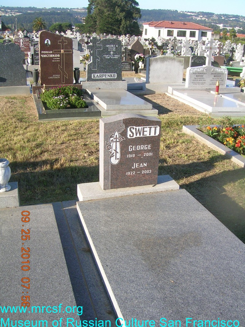 Grave/tombstone of SWETT Jean