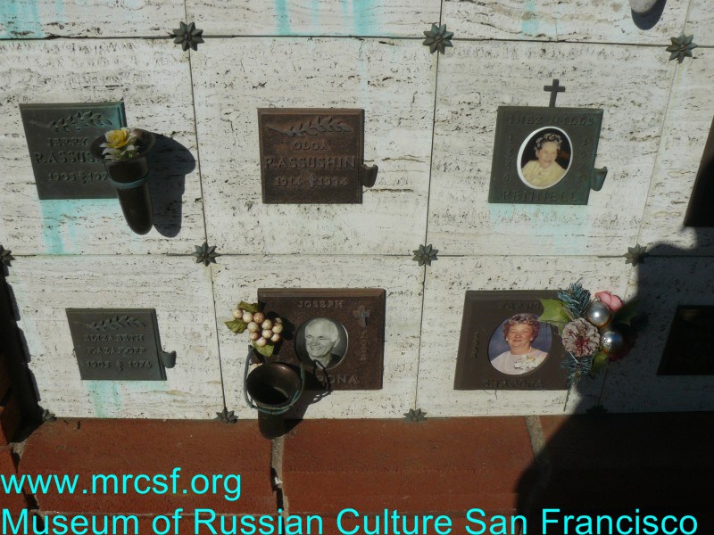 Могила/надгробие РАССУШИНА Olga