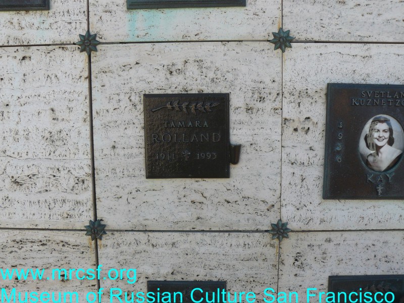 Grave/tombstone of ROLLAND Tamara