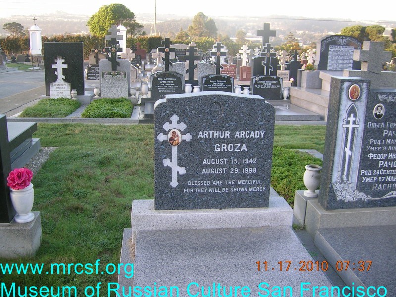 Grave/tombstone of GROZA Arthur Arcady